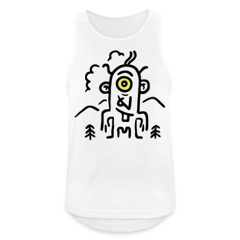 Zyklob minimal - Men's Breathable Tank Top - white - Front - Nick (188cm)
