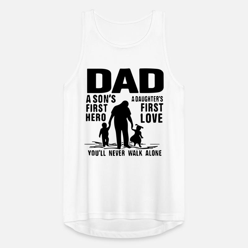 Papa, der erste Held eines Sohnes, die erste Liebe einer Tochter Männer Tank Top atmungsaktiv