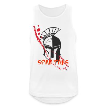 Helmet Sparta and Blood 7 - Men's Breathable Tank Top - white - Front - Nick (188cm)