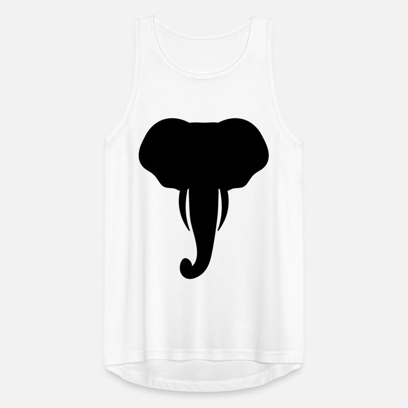 Elefant Kopf Tier Geschenk Männer Tank Top atmungsaktiv