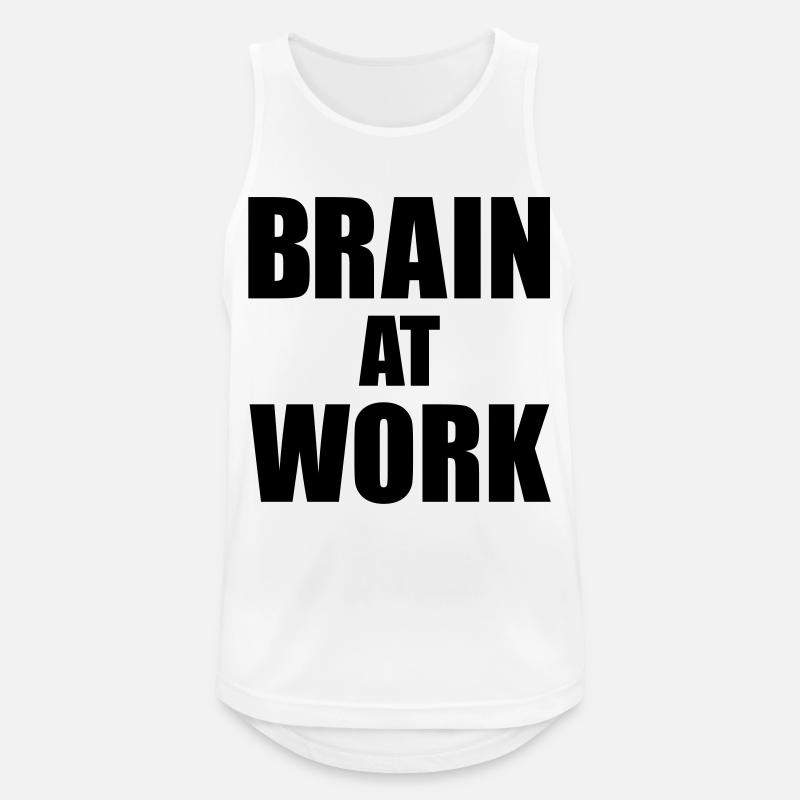 Brain at work - Men's Breathable Tank Top - white