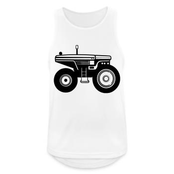 Tracteur - Débardeur respirant Homme - blanc - Devant - Nick (188cm)
