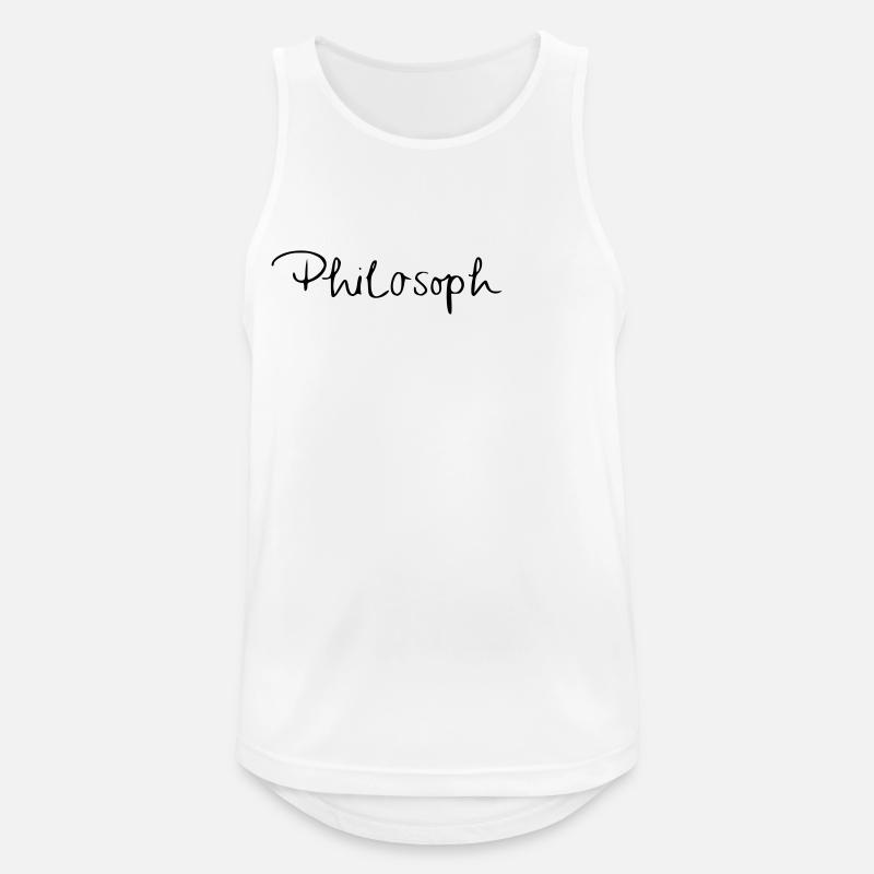 philosopher - Men's Breathable Tank Top - white