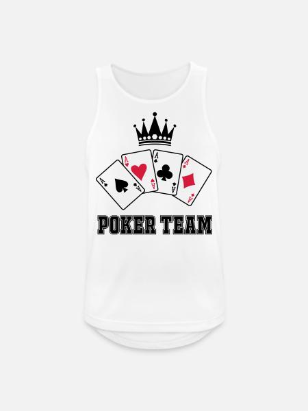 poker team - Männer Tank Top atmungsaktiv - Weiß
