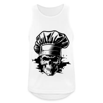 Chef Skeleton Chef - Débardeur respirant Homme - blanc - Devant - Nick (188cm)