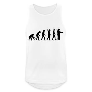 Imker - Männer Tank Top atmungsaktiv - Weiß - Vorne - Nick (188cm)