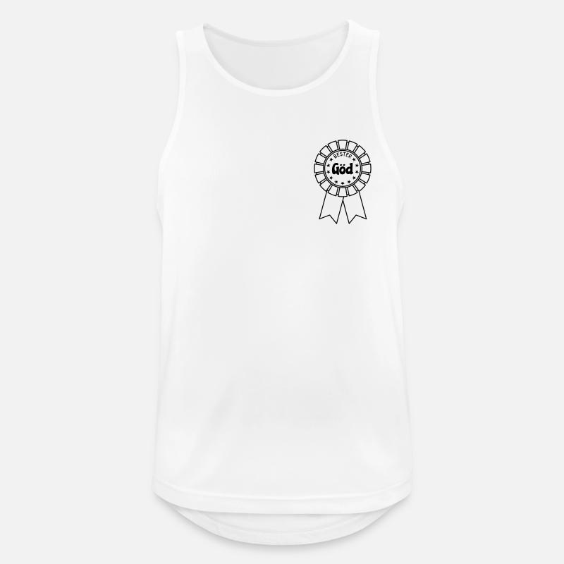 Bester Göd - Männer Tank Top atmungsaktiv - Weiß