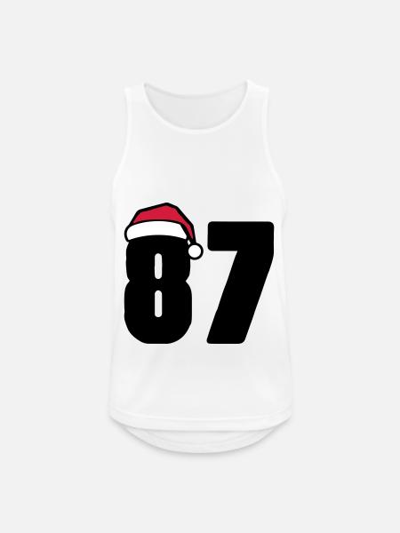 87 Number Christmas - Men's Breathable Tank Top - white
