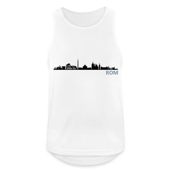 Skyline - Rom - Männer Tank Top atmungsaktiv - Weiß - Vorne - Nick (188cm)