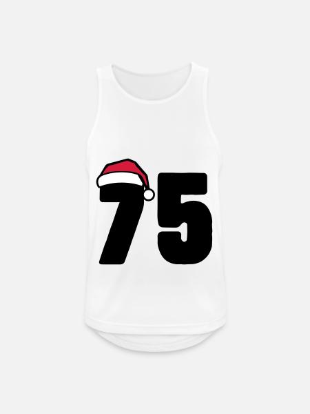 75 Numéro Noël - Débardeur respirant Homme - blanc