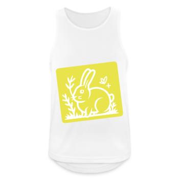 Lapin de Pâques Pâques - Débardeur respirant Homme - blanc - Devant - Nick (188cm)