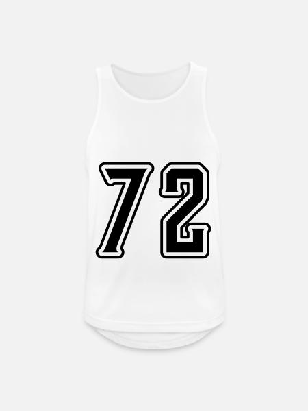 72 number symbol - Men's Breathable Tank Top - white
