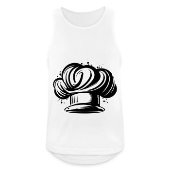 Chef's Hat Silhouette Cooking Chef - Débardeur respirant Homme - blanc - Devant - Nick (188cm)