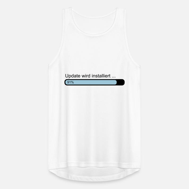 Update wird installiert .. Ladebalken 91% Männer Tank Top atmungsaktiv