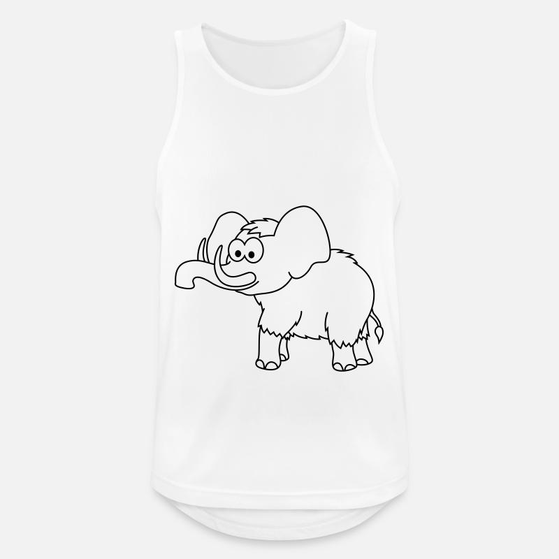 Mammoth Comic Animal - Men's Breathable Tank Top - white