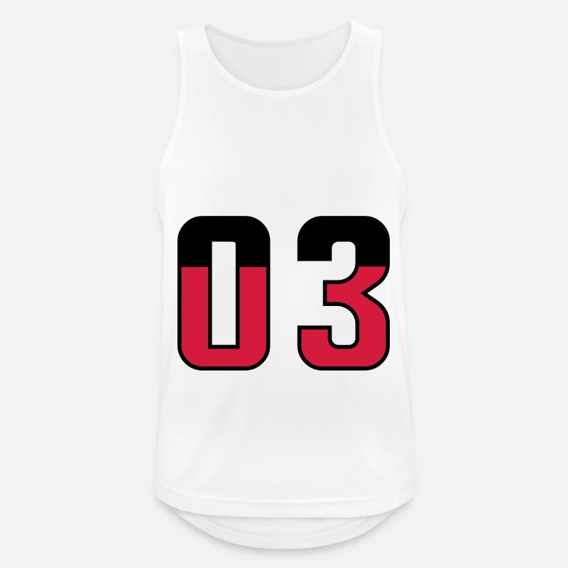 3 Number symbol Germany - Men's Breathable Tank Top - white
