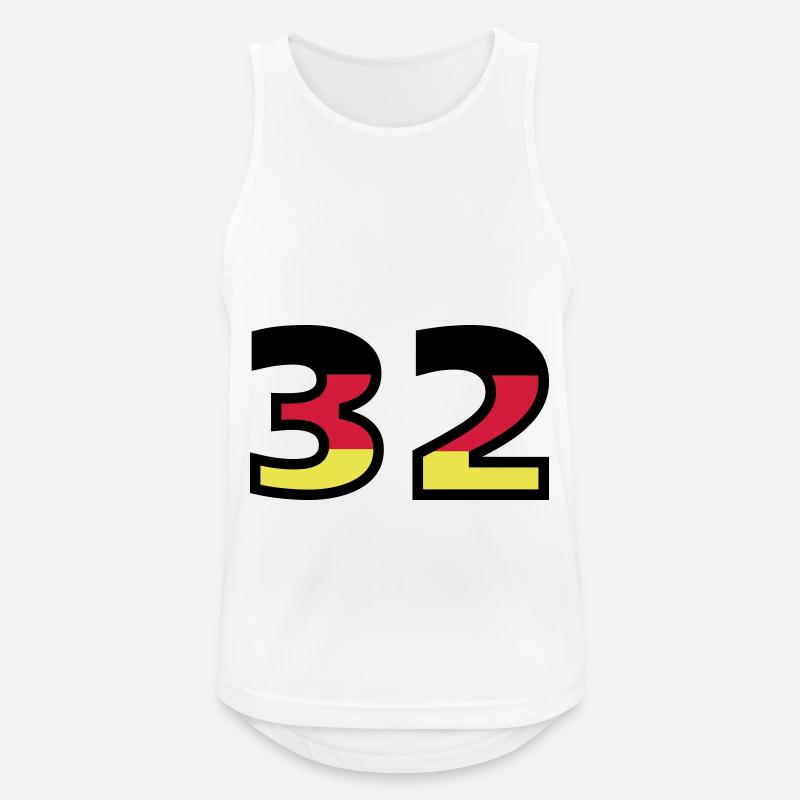 32 Number Germany Jersey - Men's Breathable Tank Top - white