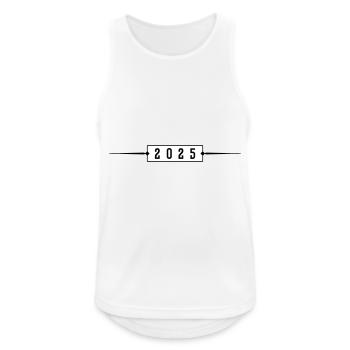 2025 Ornament - Men's Breathable Tank Top - white - Front - Nick (188cm)