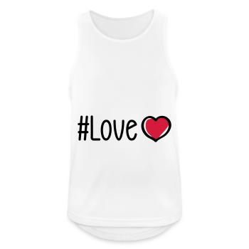 Love Heart - Men's Breathable Tank Top - white - Front - Nick (188cm)