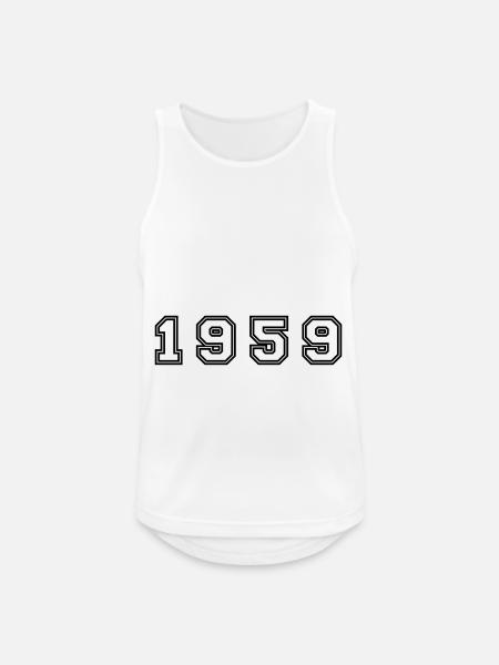 1959 Year Number - Men's Breathable Tank Top - white