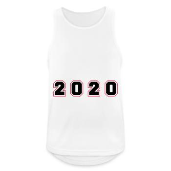 2020 Year Number - Men's Breathable Tank Top - white - Front - Nick (188cm)
