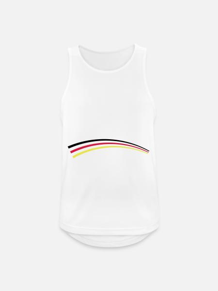 Germany Flag Symbol - Men's Breathable Tank Top - white