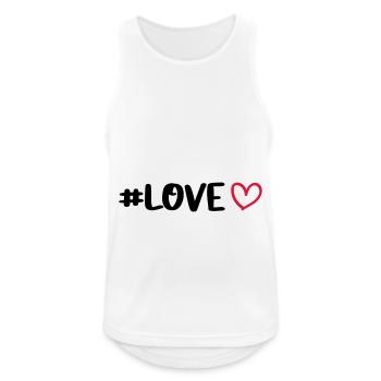Love Heart - Men's Breathable Tank Top - white - Front - Nick (188cm)