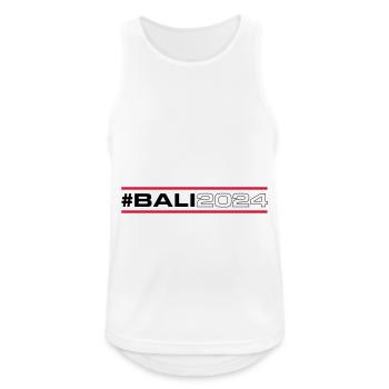 Bali 2024 - Männer Tank Top atmungsaktiv - Weiß - Vorne - Nick (188cm)