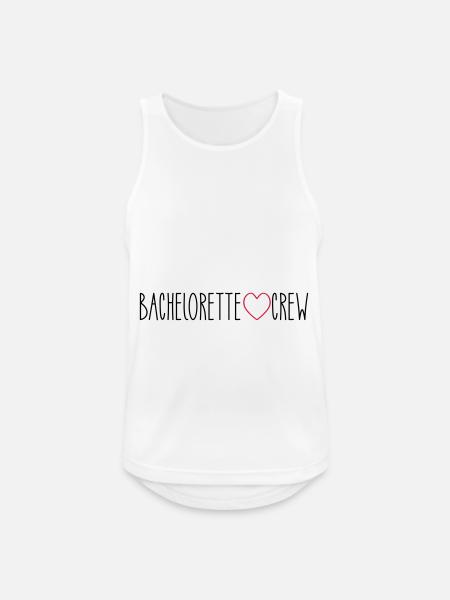 Bachelorette Crew Coeur - Débardeur respirant Homme - blanc