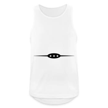 Star Line Element - Men's Breathable Tank Top - white - Front - Nick (188cm)