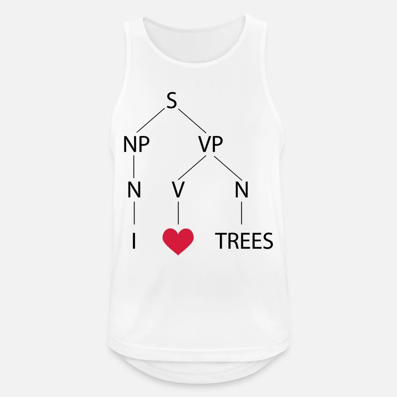 Syntaxbaum - Männer Tank Top atmungsaktiv - Weiß