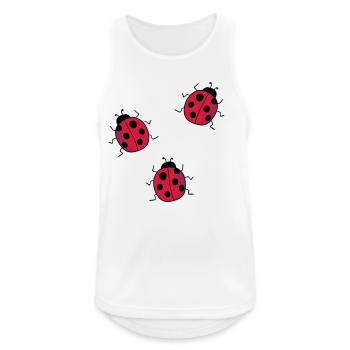 ladybug - Men's Breathable Tank Top - white - Front - Nick (188cm)