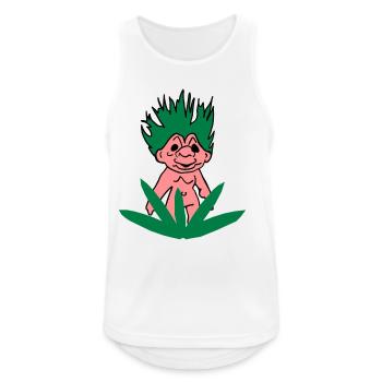 Troll yourself out! - Men's Breathable Tank Top - white - Front - Nick (188cm)