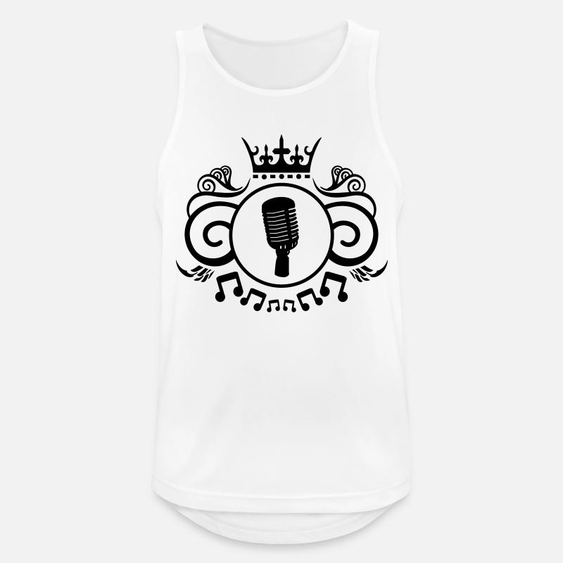 mic2 - Men's Breathable Tank Top - white