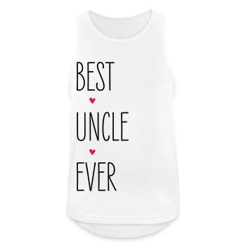 Best Uncle, Best Uncle Ever, Heart, Birthday - Men's Breathable Tank Top - white - Front - Nick (188cm)