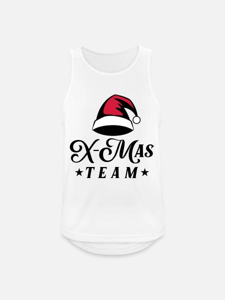 X-Mas Team Christmas - Men's Breathable Tank Top - white