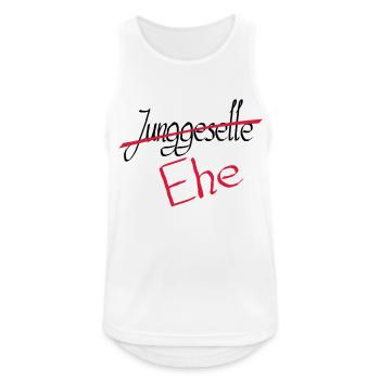 junggeselle 2 - Männer Tank Top atmungsaktiv - Weiß - Vorne - Nick (188cm)