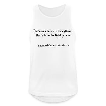 Anthem - Männer Tank Top atmungsaktiv - Weiß - Vorne - Nick (188cm)