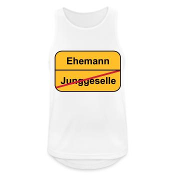 Junggesellenabschied - Männer Tank Top atmungsaktiv - Weiß - Vorne - Nick (188cm)