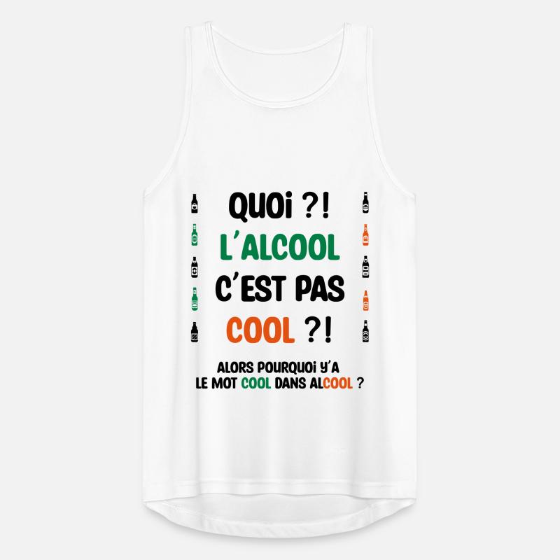 Quoi ?! L'alcool c'est pas cool ?! Débardeur respirant Homme