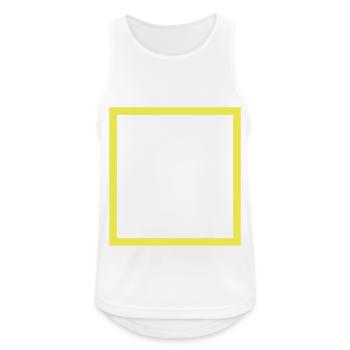 Square Square Pattern - Men's Breathable Tank Top - white - Front - Nick (188cm)