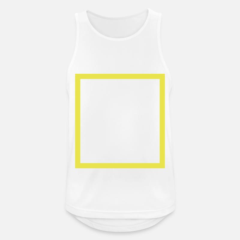 Square Square Pattern - Men's Breathable Tank Top - white