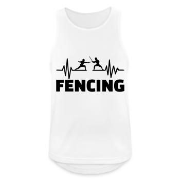 Fencing - Men's Breathable Tank Top - white - Front - Nick (188cm)