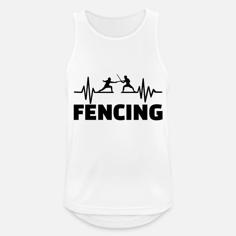 Fencing - Men's Breathable Tank Top - white