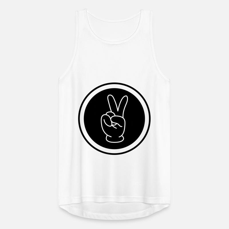 Peace Hand Comic Männer Tank Top atmungsaktiv