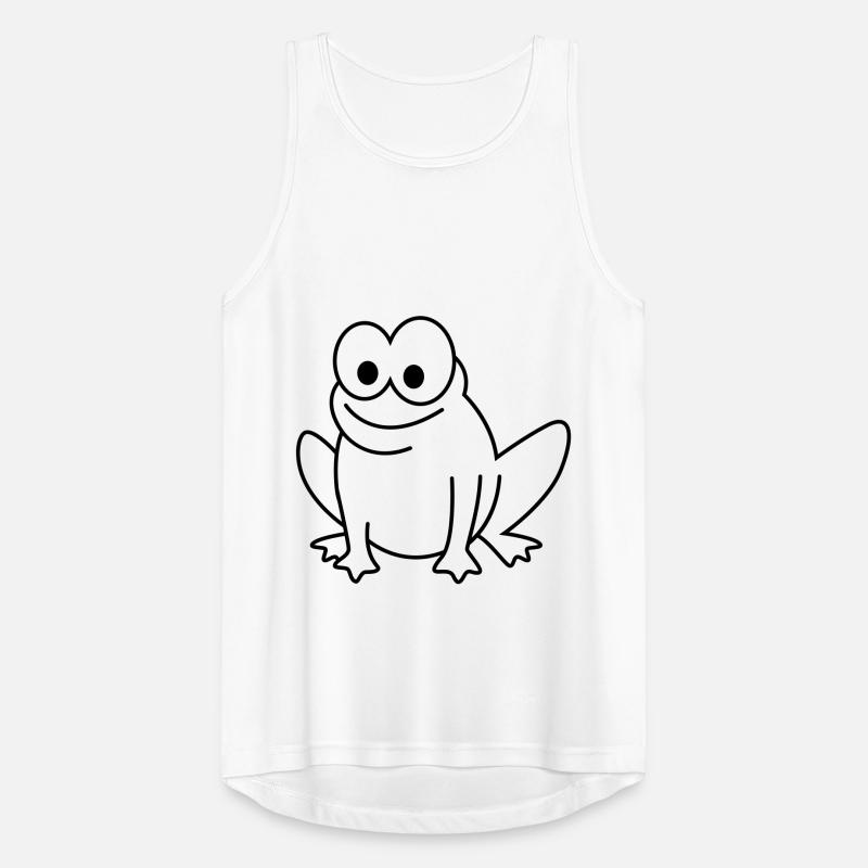 Frosch Comic Tier Männer Tank Top atmungsaktiv