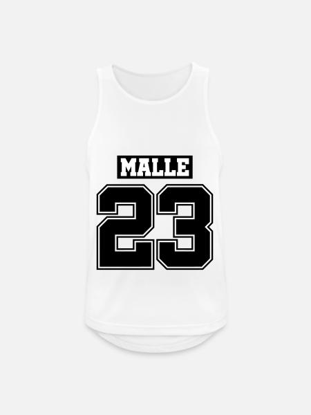 Malle 23 - Männer Tank Top atmungsaktiv - Weiß