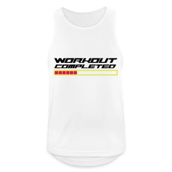 Workout Komplett - Männer Tank Top atmungsaktiv - Weiß - Vorne - Nick (188cm)