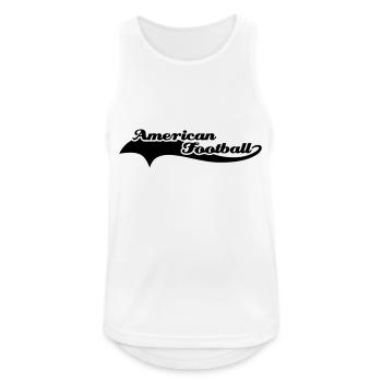 American Football Schweif - Männer Tank Top atmungsaktiv - Weiß - Vorne - Nick (188cm)