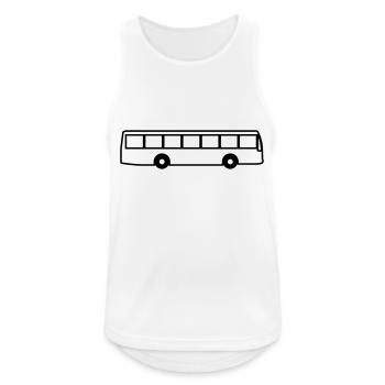 bus - Männer Tank Top atmungsaktiv - Weiß - Vorne - Nick (188cm)